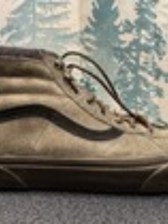 USED Vans SK8-HI Corduroy High Top Sneakers Mens 8.5 Womens 10 Lace Up Gray - Picture 4 of 12